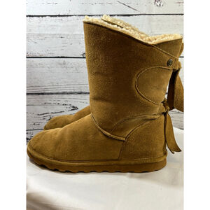 Women's Bearpaw Tan Suede Winter Boots US 11